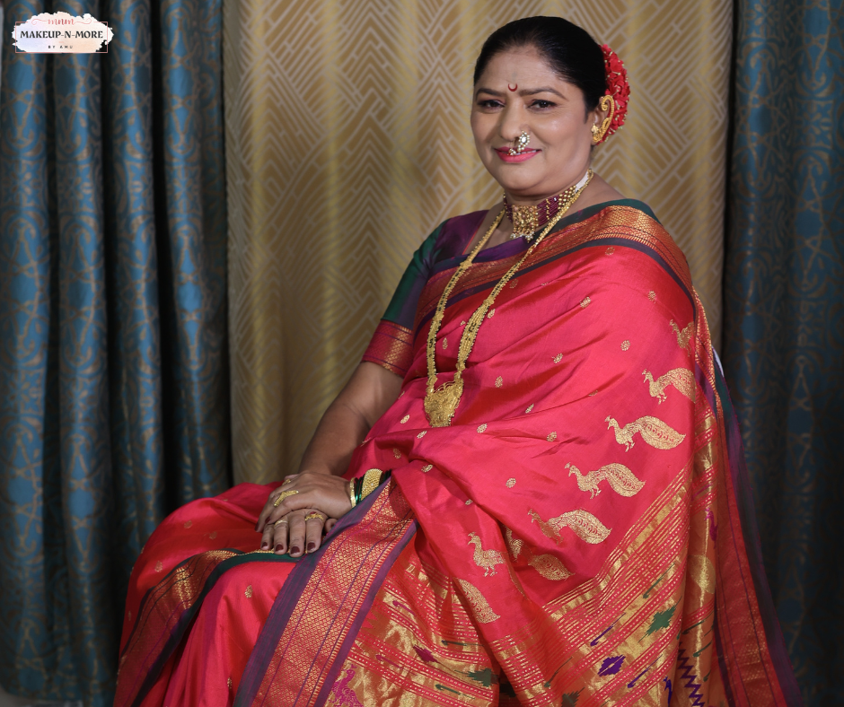 Designer Wine Paithani Silk Saree With Classy Blouse Piece – LajreeDesigner
