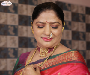 Maharashtrian Paithani Saree Makeup Look